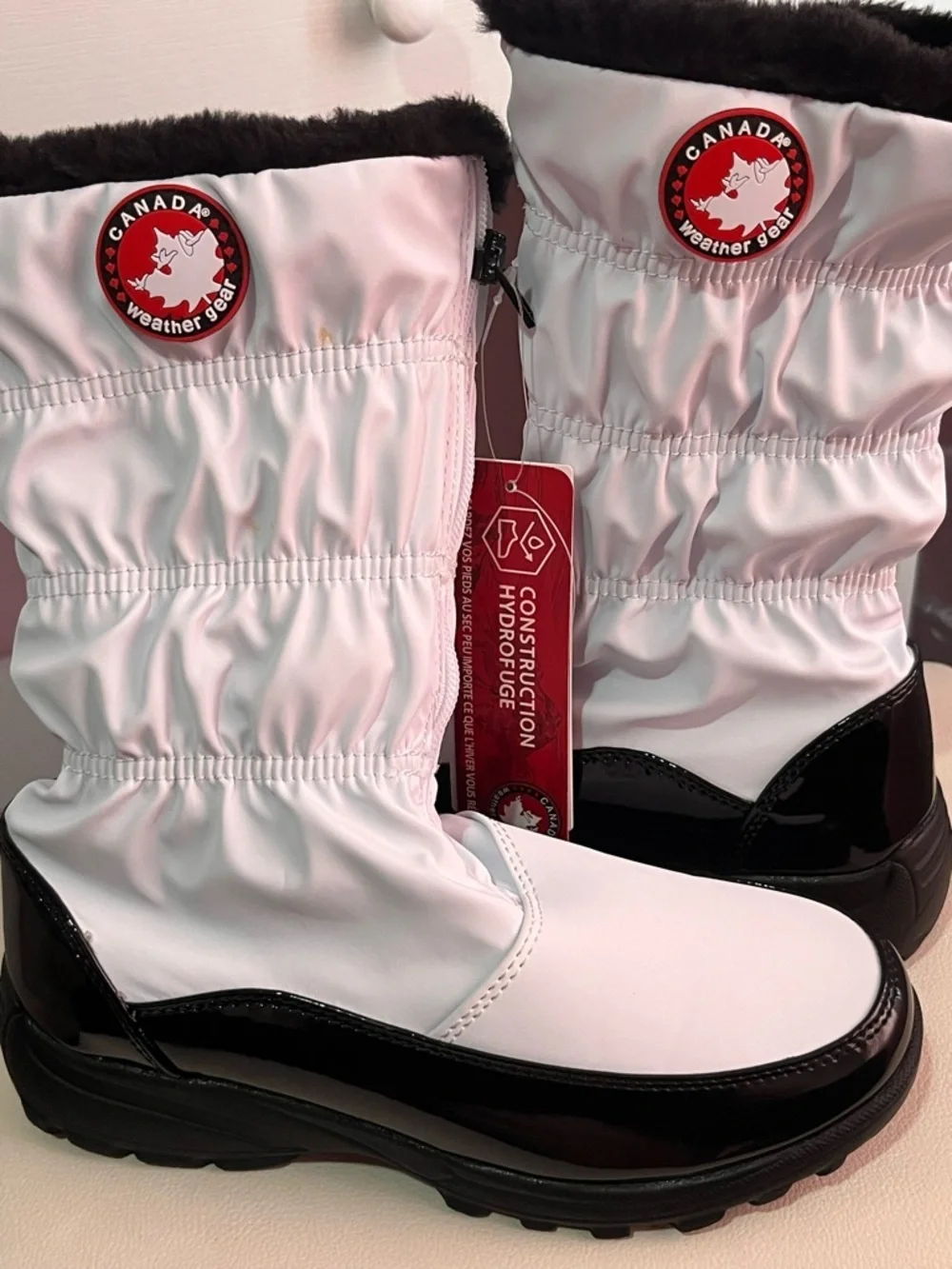Canada Weather Gear Pink Waterproof Men’s Snow Boots